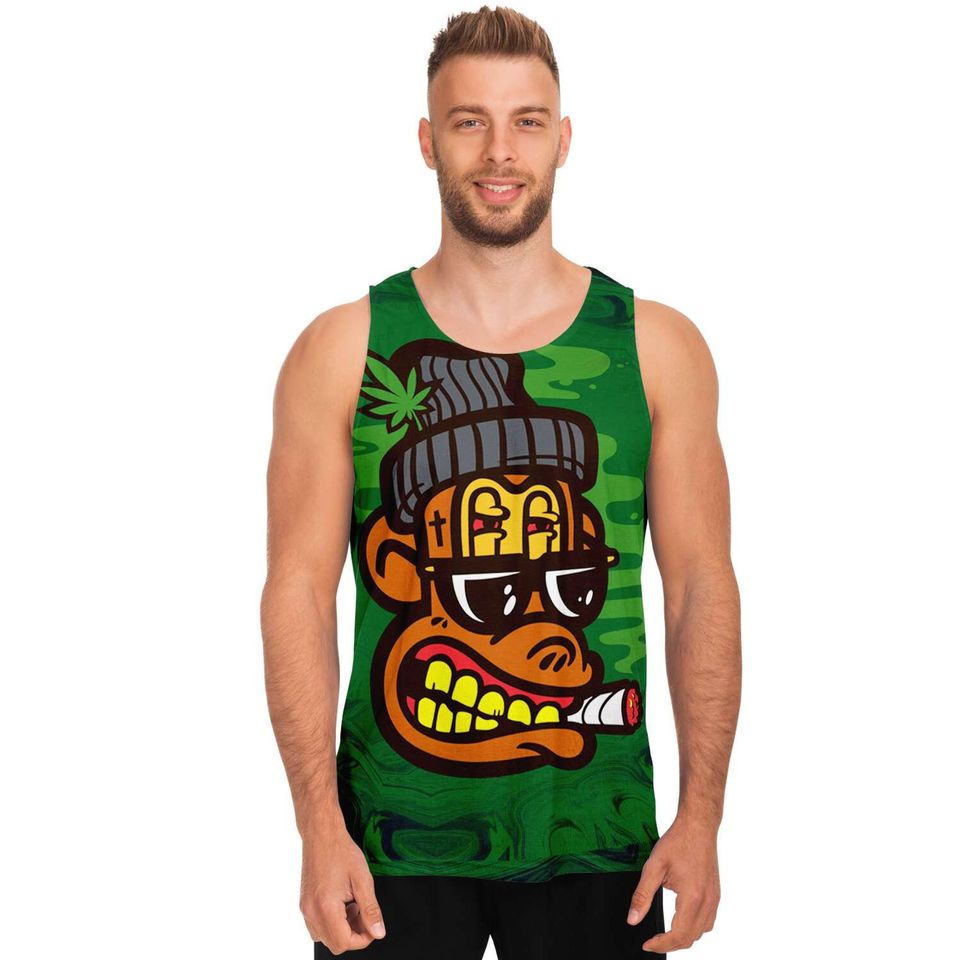 Stoned Mankey Unisex 3D Tank Top