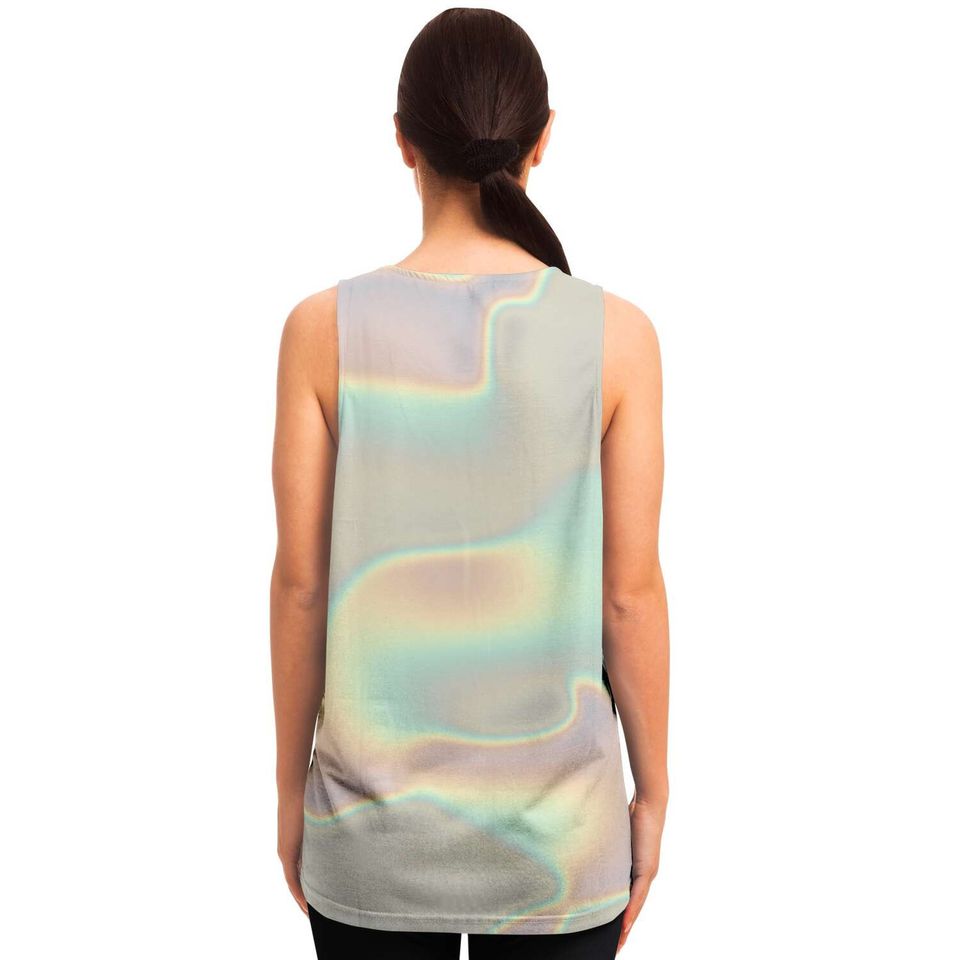 Ombre Holographic Cloud 3D Tank Top