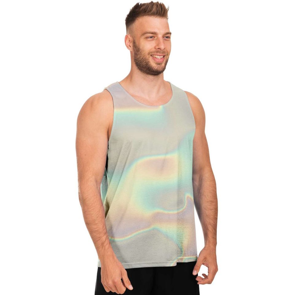 Ombre Holographic Cloud 3D Tank Top