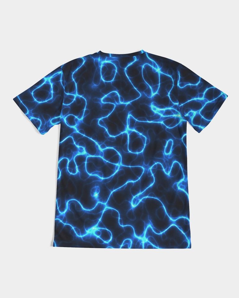 Rave Electric Blue Lightning 3D T Shirt