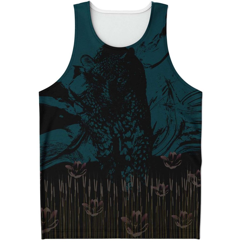 Abstract Leopard Forest 3D Tank Top