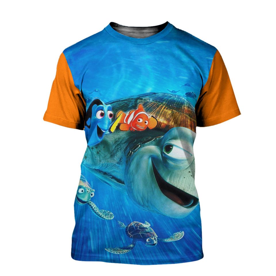 Nemo Finding Nemo Orange Button Overalls Patterns Disney T-shirts