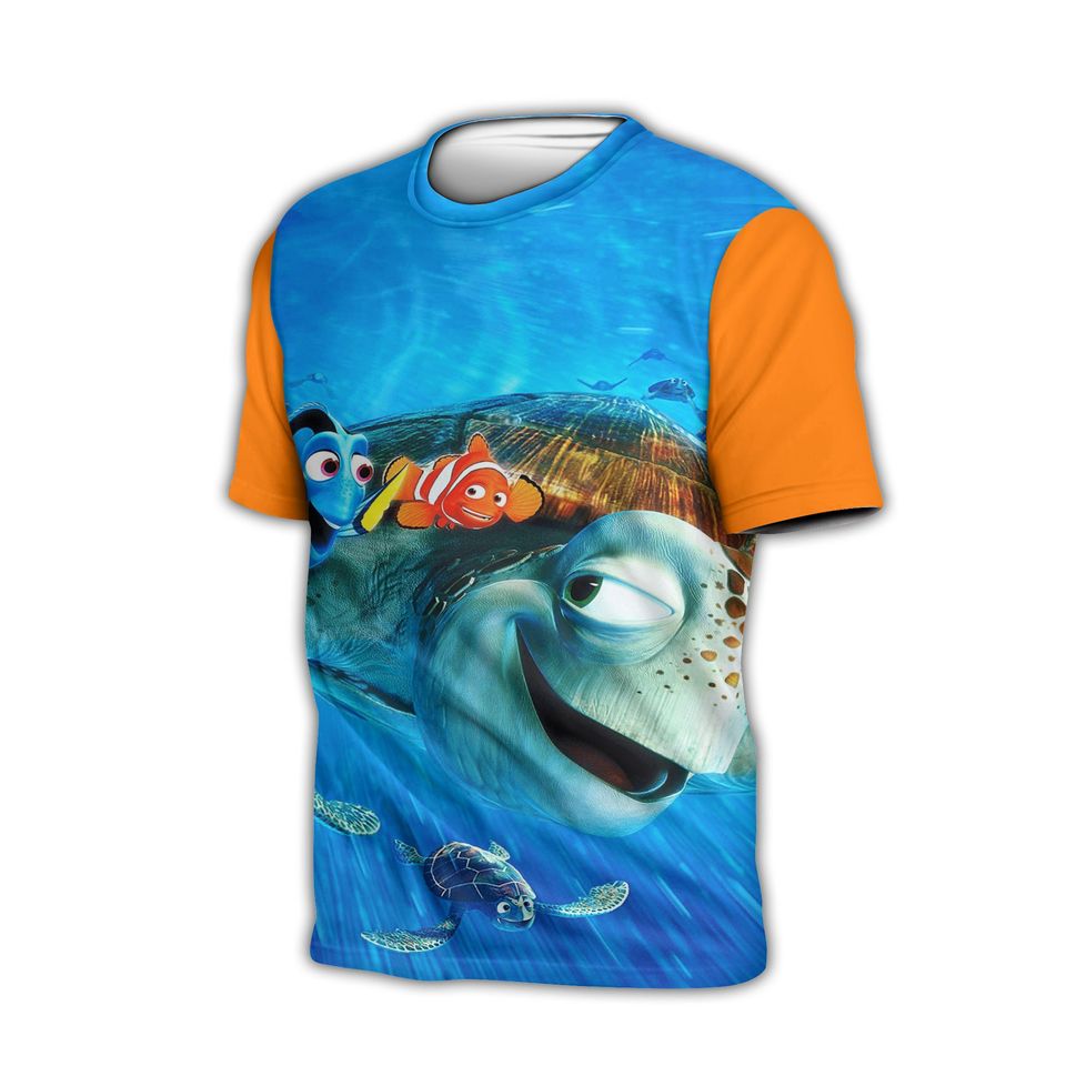 Nemo Finding Nemo Orange Button Overalls Patterns Disney T-shirts