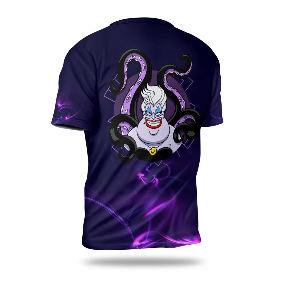 Villain Ursula Purple Quote Button Overalls Patterns Disney T-shirts
