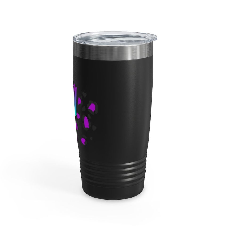 Colorful Purple Leopard RN Ringneck Tumbler, 20oz