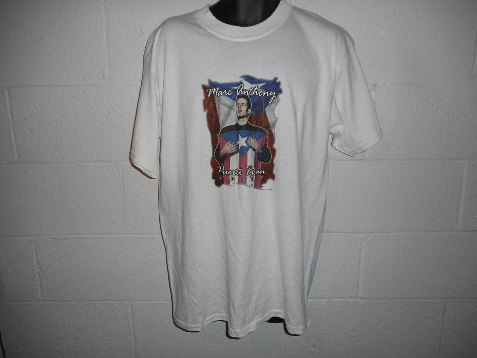 Vintage 90s 1999 Marc Anthony Puerto Rican Pride T-Shirt