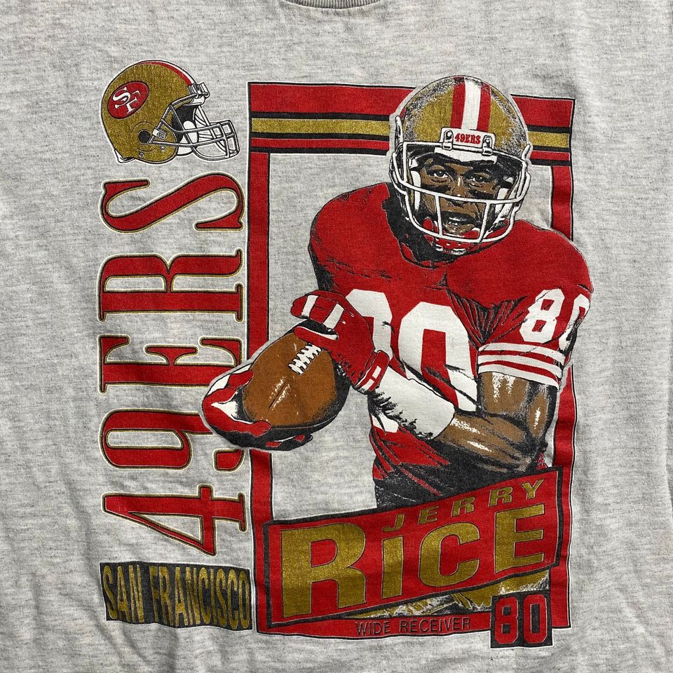 1991 Jerry Rice 49ers Stats T-shirt