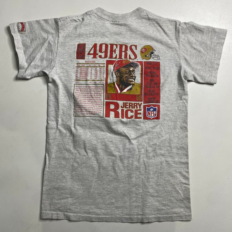 1991 Jerry Rice 49ers Stats T-shirt