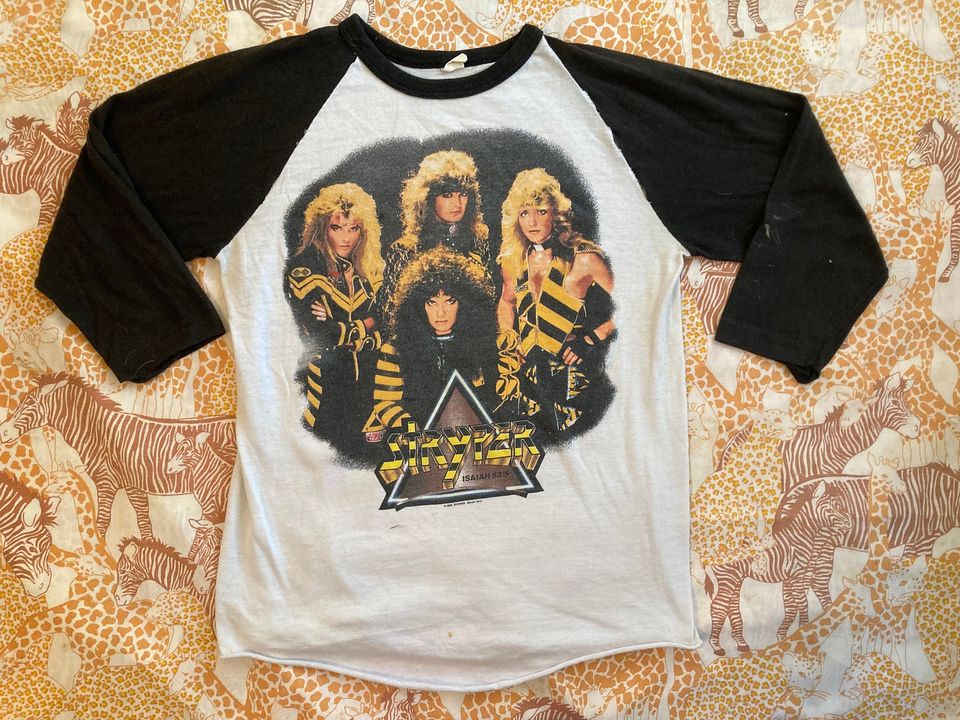 STRYPER 1986 Tour baseball tee