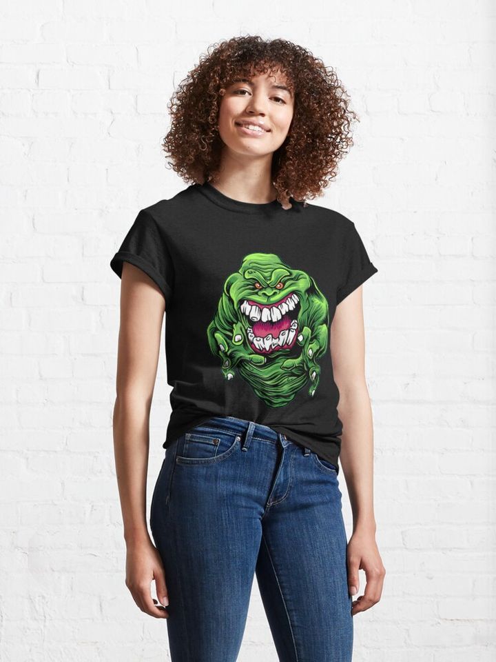 The Green Slimer Ghostbusters T-Shirt