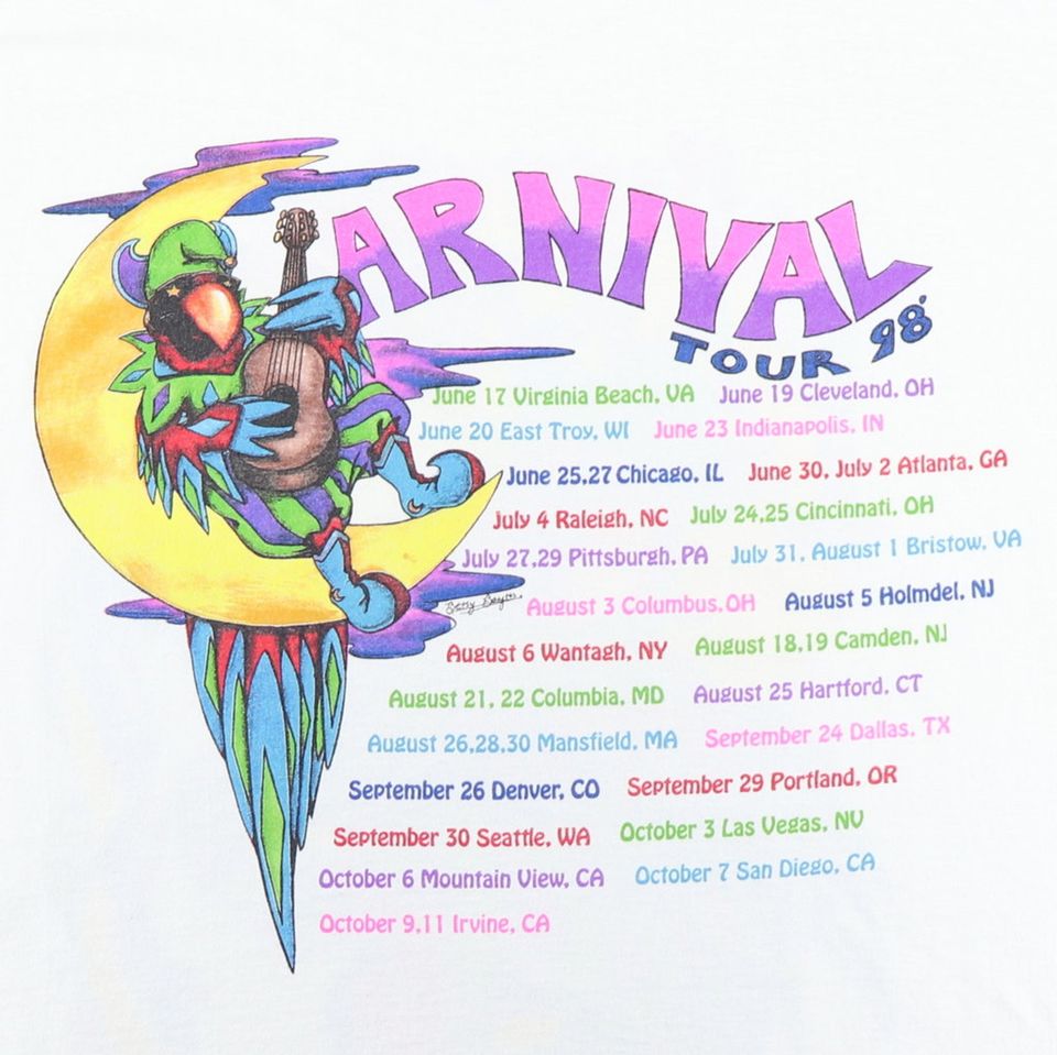 vintage 1998 Jimmy Buffett Carnival Tour Shirt