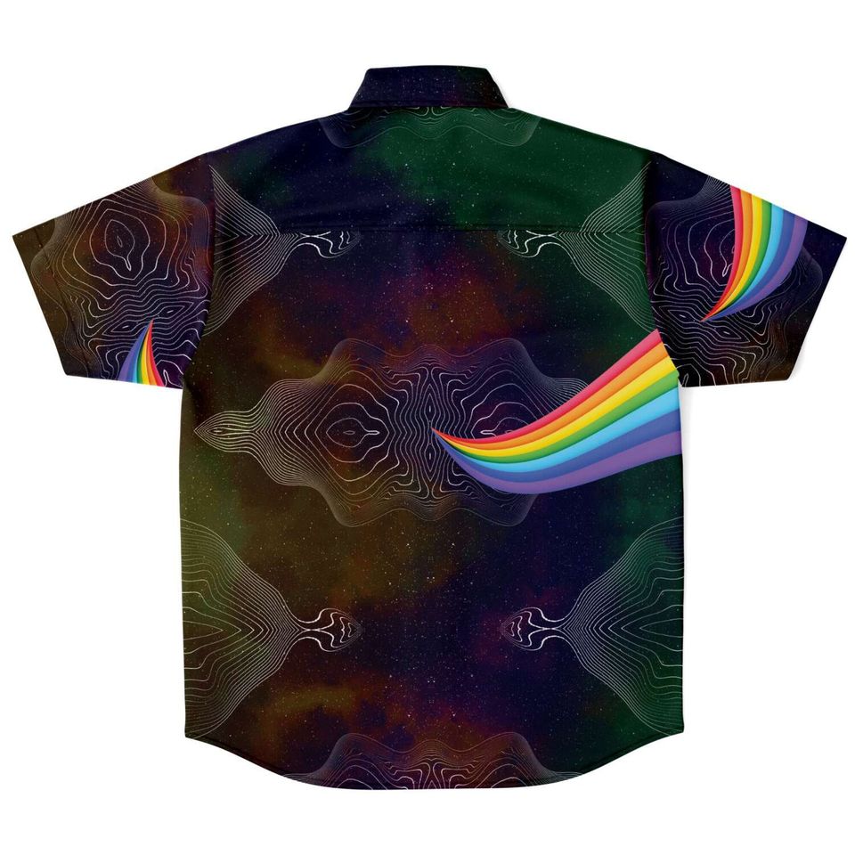 Electric Waves Ether Field Rainbow Hawaiian Shirt