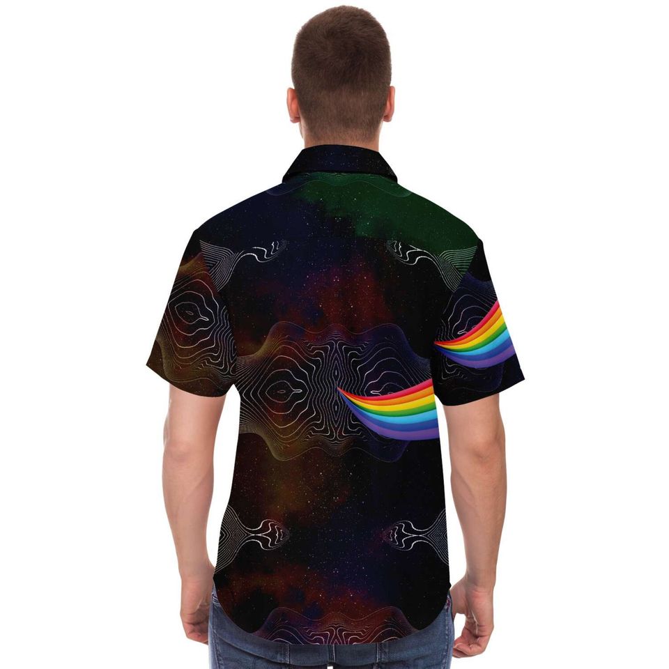 Electric Waves Ether Field Rainbow Hawaiian Shirt