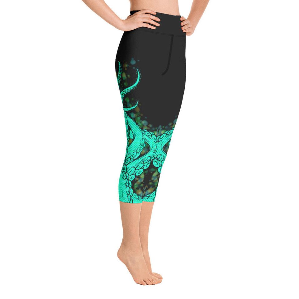 Tentacle Yoga Capri Leggings