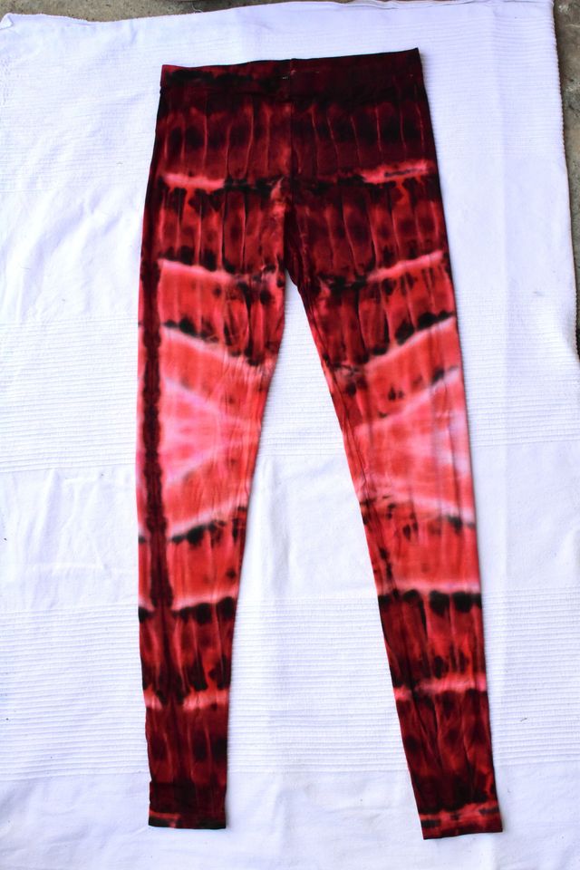 Leggings Batik orange red -Yoga