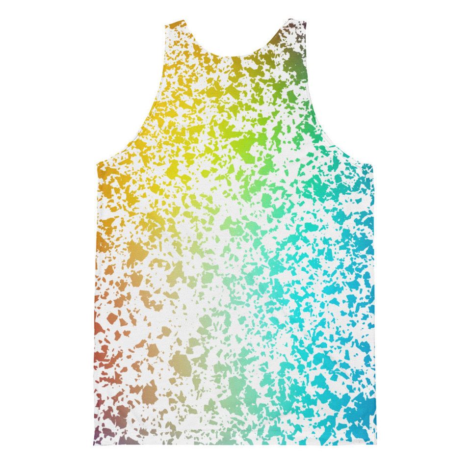 Rainbow Print Tank Top 3D