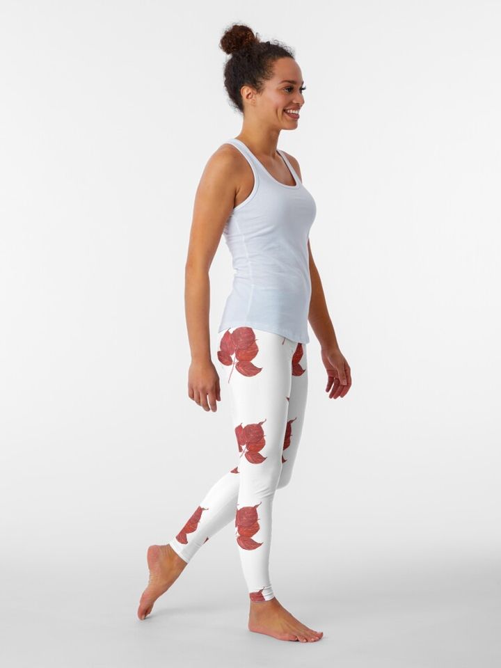 Autumn Raspberry Leaf Leggings