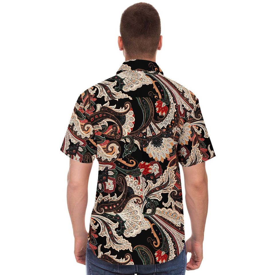 Black Paisley Print Shirt