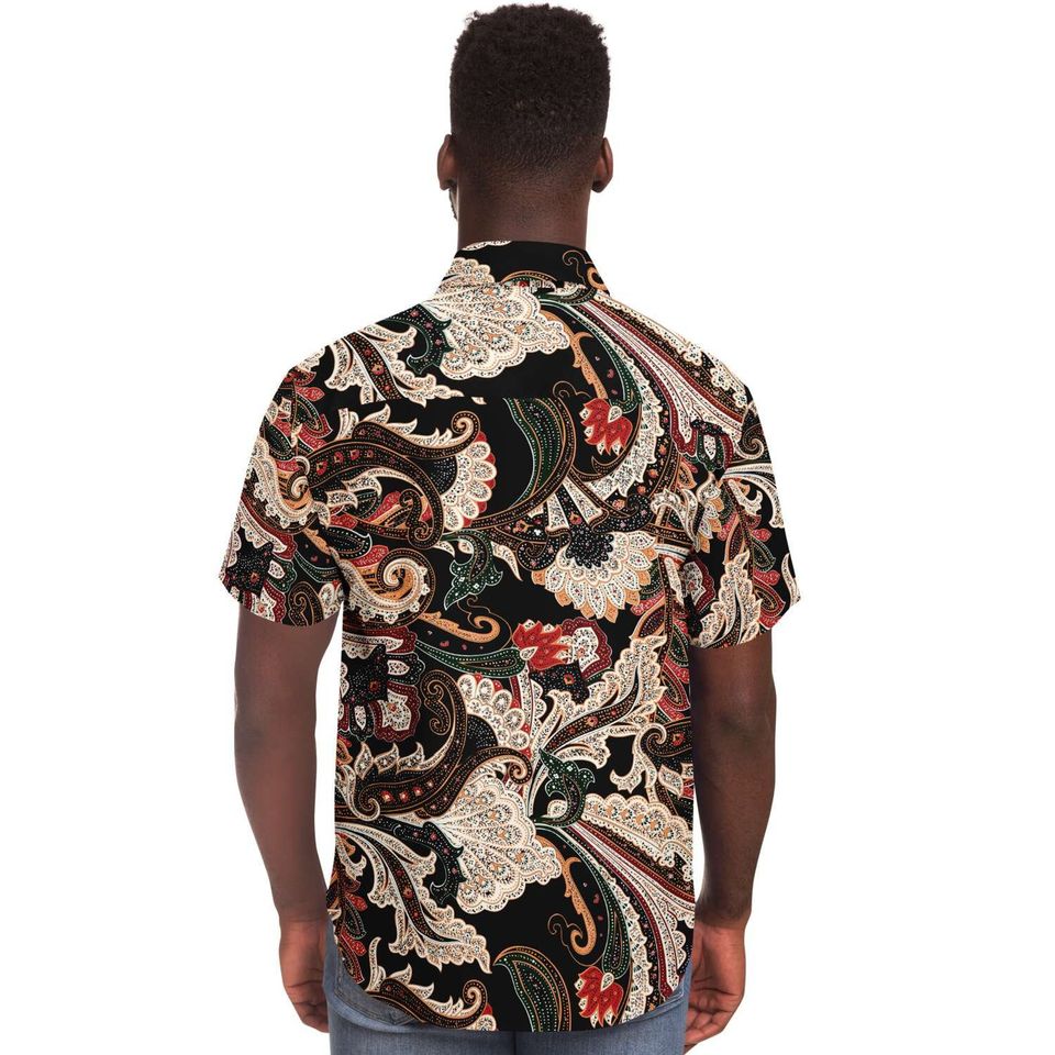 Black Paisley Print Shirt