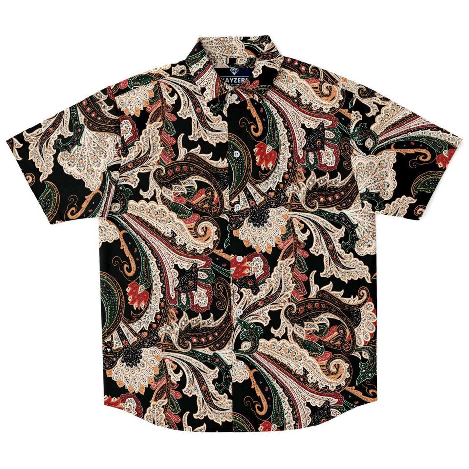 Black Paisley Print Shirt