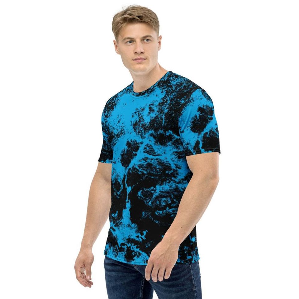 Blue Abstract Beach 3D T Shirt