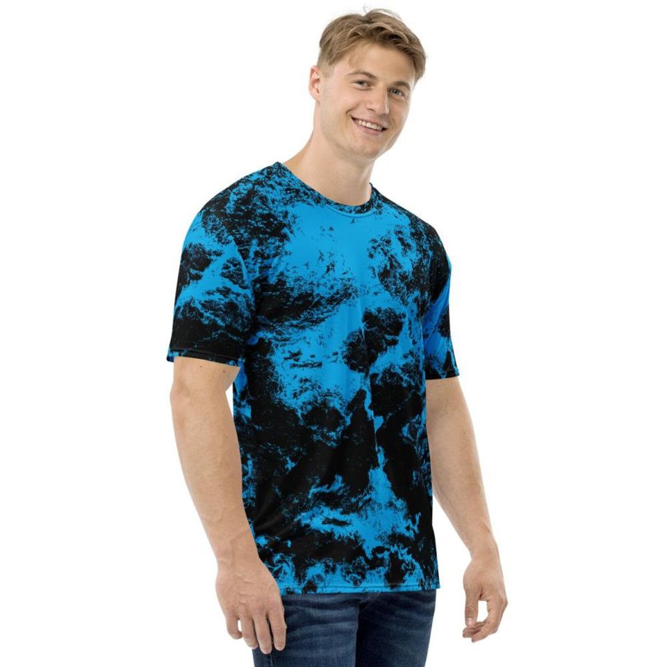 Blue Abstract Beach 3D T Shirt