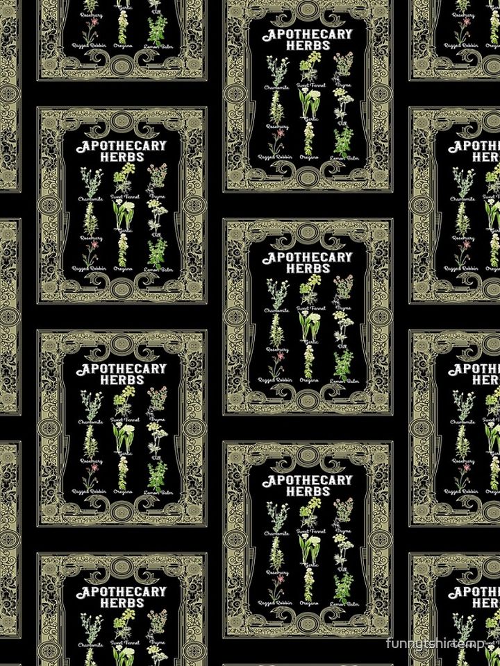 Apothecary Herbs Vintage eggings