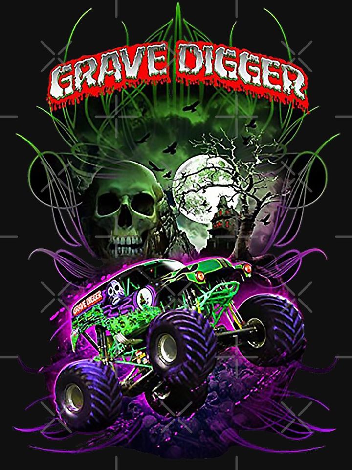 grave digger monster jam monster truck T-Shirt