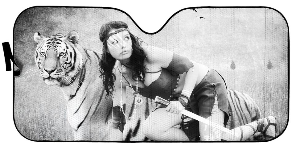 Car Sun Shade Tiger