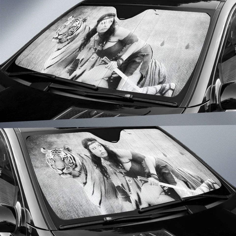 Car Sun Shade Tiger