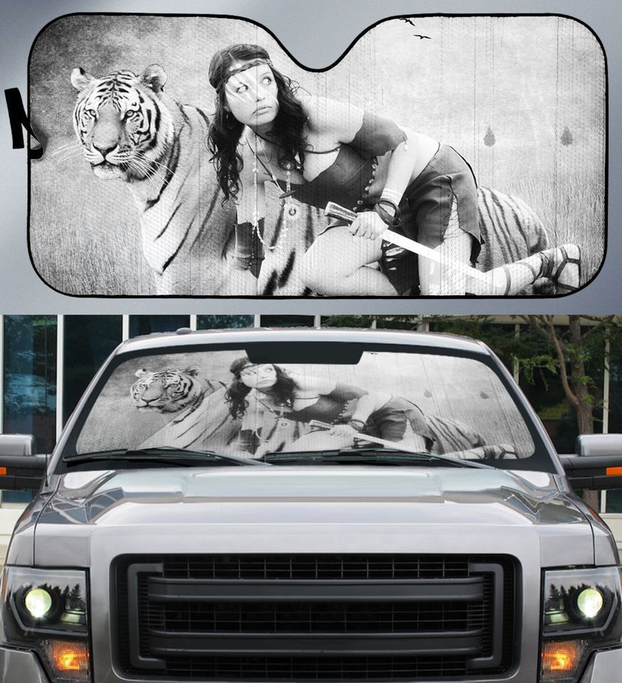 Car Sun Shade Tiger