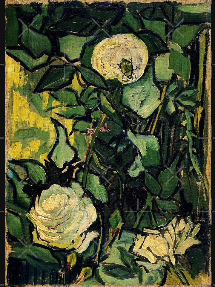 Van Gogh "Roses", 1890 Racerback Tank Top