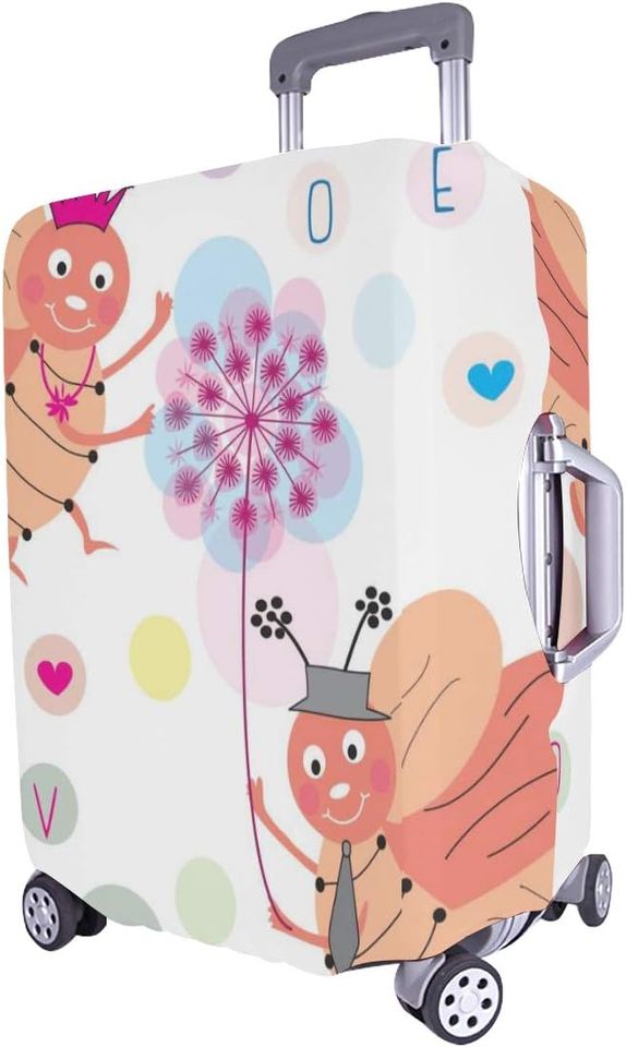 Suitcase Protector Cover Hard Working Little Honey Bee