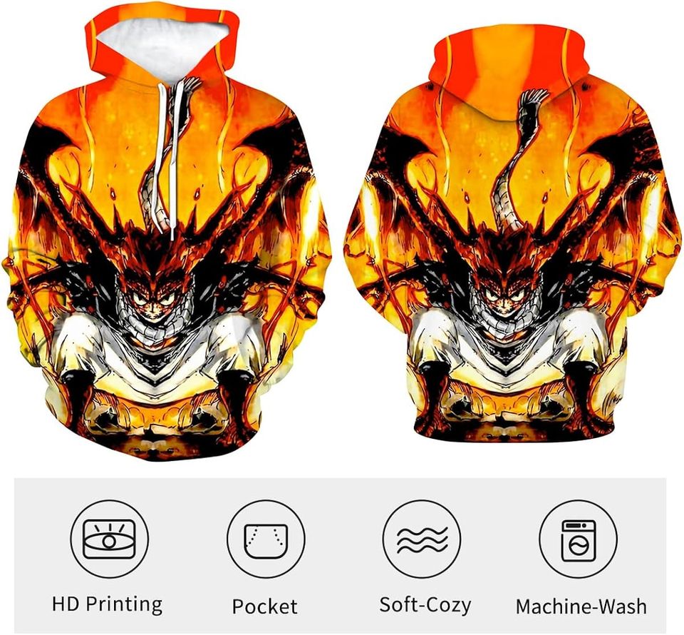 Japanese Anime Fairy Tail 3D Hoodie