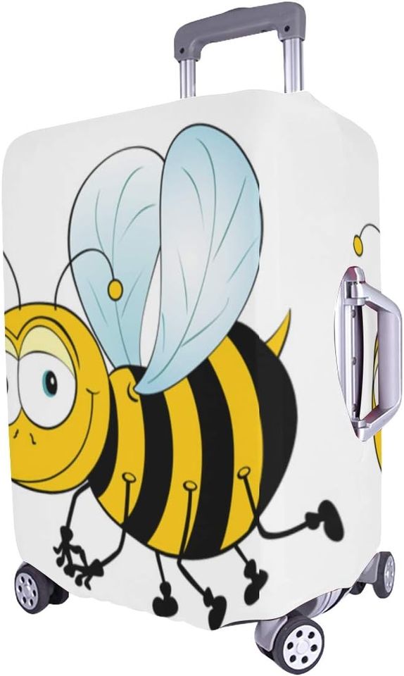 Vintage Luggage Cover Little Cute Bee Flying
