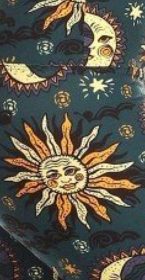 Celestial Sun & Moon Space Buttery Soft Leggings