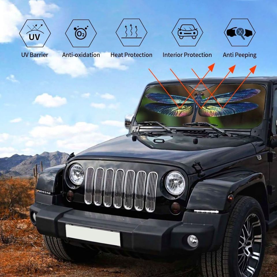 Dragonfly Car Sun Shade