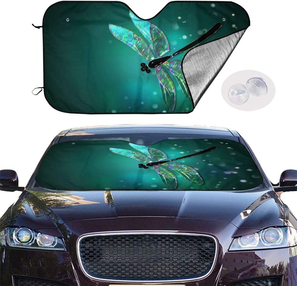 Funny Dragonfly Car Sun Shade