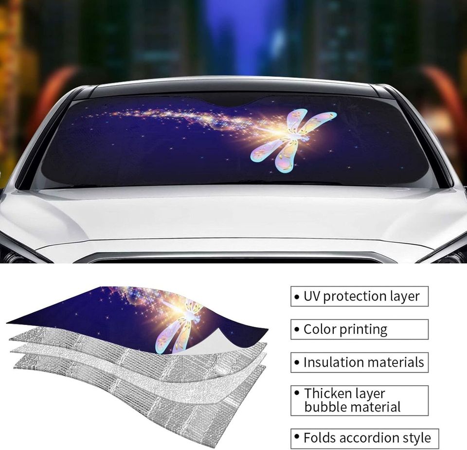 Flying Dragonfly Car Sun Shade