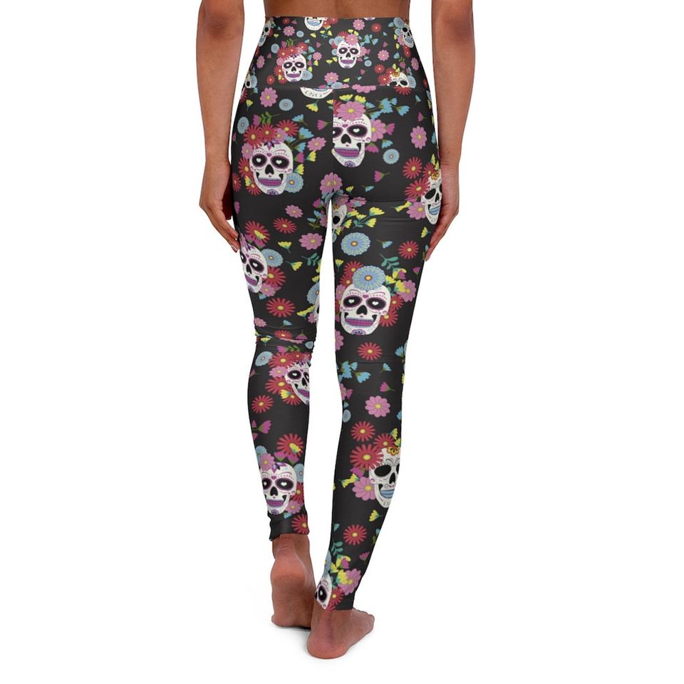 Bold Sugar Skull Leggings