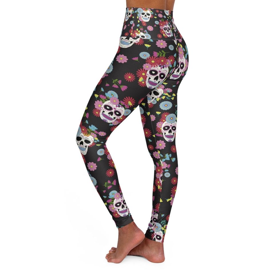 Bold Sugar Skull Leggings