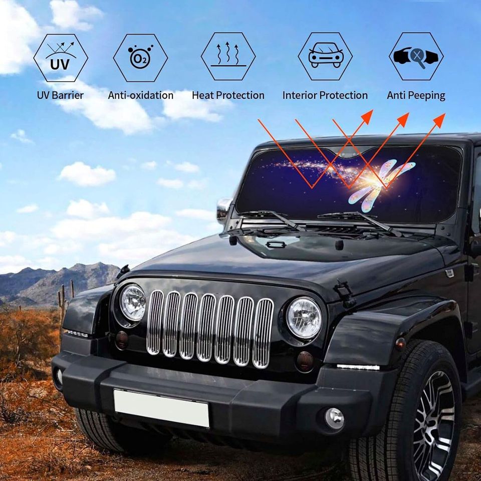 Flying Dragonfly Car Sun Shade