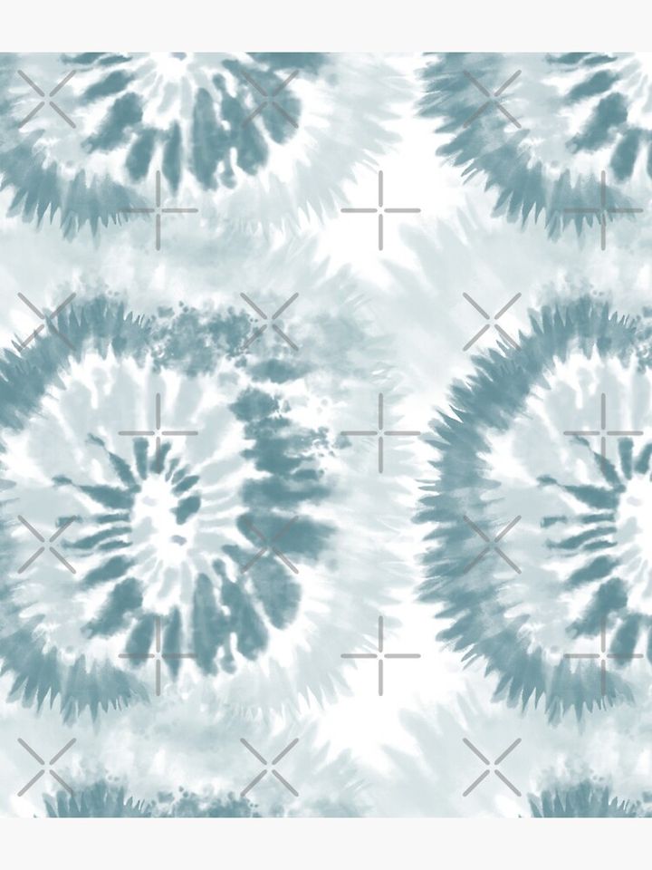 Trendy Teal Swirl Tie Dye Pattern Backpack