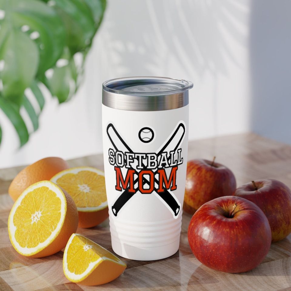 Softball Mom Ringneck Tumbler