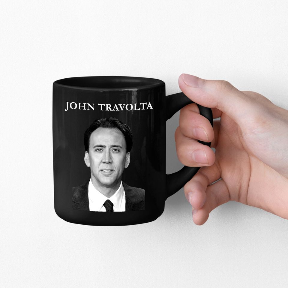 Nicolas Cage Mug Nicolas Cage as John Travolta Face Off Coffee Mug