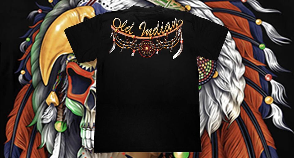 Indian Skull 4D T-shirt  , GLOW IN DARK