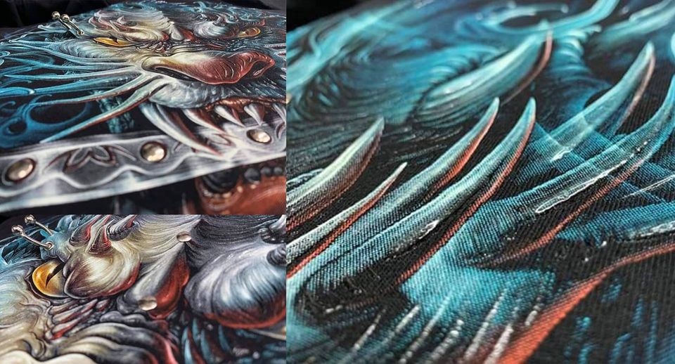 Indian Skull 4D T-shirt  , GLOW IN DARK