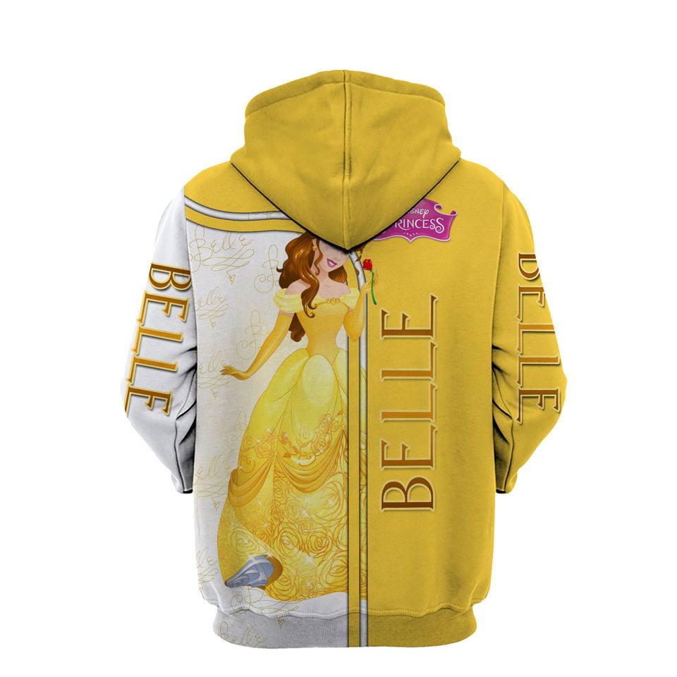 Belle Disney Princess Beauty and the Beast 3D Hoodie