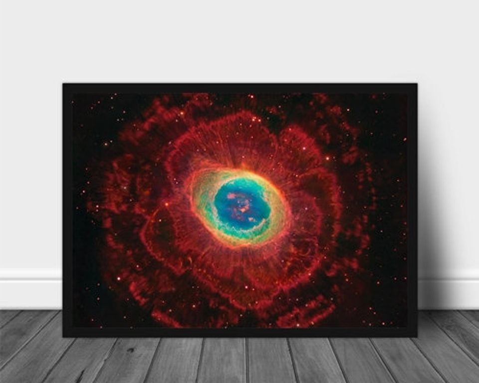 The Ring Nebula Poster, Nebula Wall Art, Wall Decor from NASA Hubble Telescope Poster