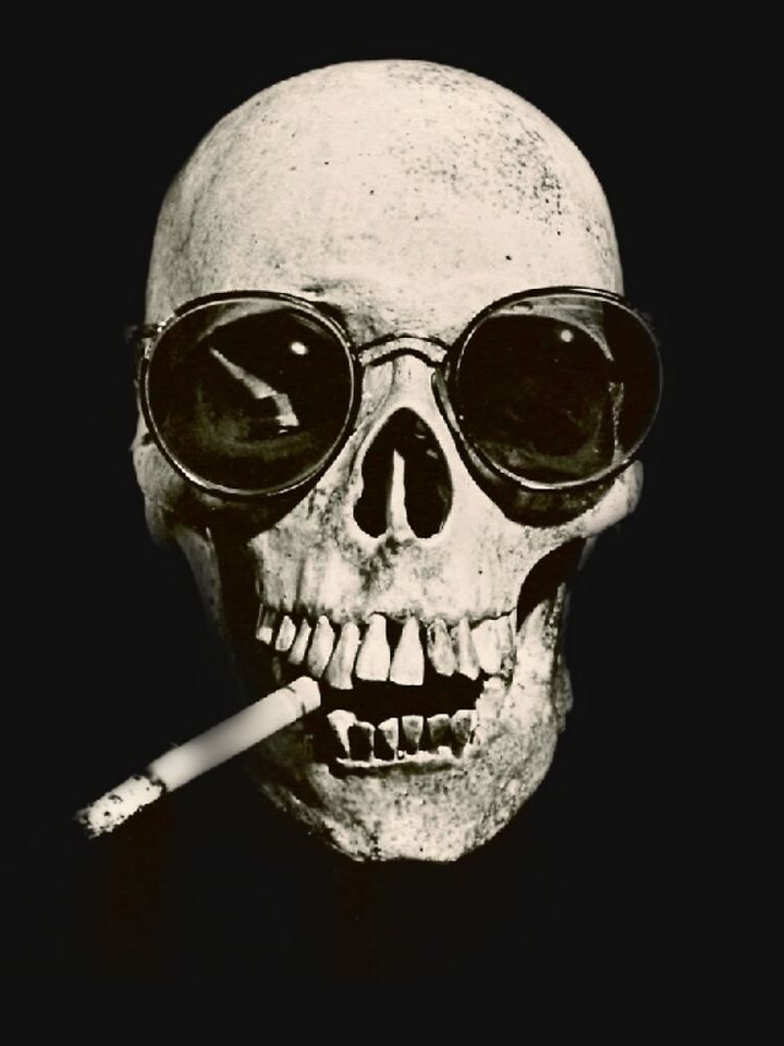 Warren Zevon Smoking Skull Classic T-Shirt